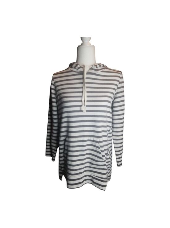 Motherhood Maternity Tops - Motherhood Maternity Gray Striped Hoodie